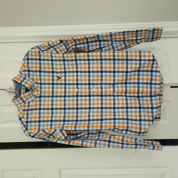 Eagle Men's Cotton Plaid Button Down Shirt Purple Size XL main image 1